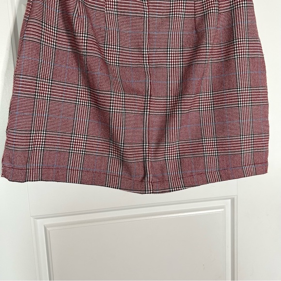JOHN GALT (BRANDY MELVILLE) CARA SKIRT PINK PLAID ONE SIZE ZIP CLOSURE IN BACK - Picture 6 of 14